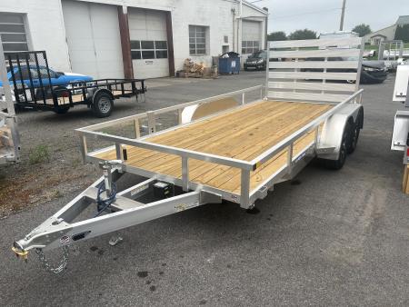 New 2026 Sure-Trac 7X16 7K Aluminum Tube Top Landscape Utility Trailer