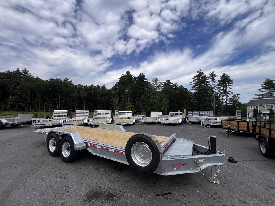 New 2027 Triumph galvanized 7x20 - Hydraulic Power Tilt/ Dual Cylinder / I-Beam Frame/ Hydro Jack - 16k GVW