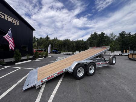 New 2027 Triumph galvanized 7x20 - Hydraulic Power Tilt/ Dual Cylinder / I-Beam Frame/ Hydro Jack - 16k GVW