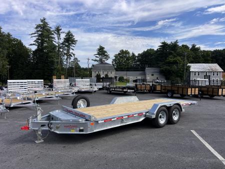 New 2027 Triumph galvanized 7x20 - Hydraulic Power Tilt/ Dual Cylinder / I-Beam Frame - 14k GVW