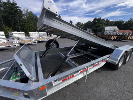 New 2027 Triumph galvanized 7x20 - Hydraulic Power Tilt/ Dual Cylinder / I-Beam Frame - 14k GVW
