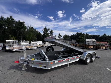 New 2027 Triumph galvanized 7x20 - Hydraulic Power Tilt/ Dual Cylinder / I-Beam Frame - 14k GVW