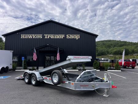 New 2027 Triumph galvanized 7x20 - Hydraulic Power Tilt/ Dual Cylinder / I-Beam Frame -9990 GVW