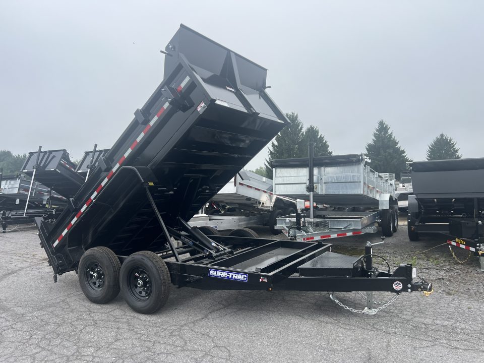 New 2026 Sure-Trac 7X12 12K Scissor Lift Dump Trailer