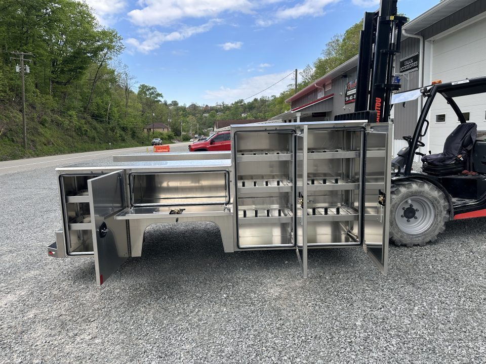 New Martin Truck Bodies Aluminum HFSB Service Body DRW 84" CA Cab and Chassis Tall Front Compartment SMOOTH APPEARANCE