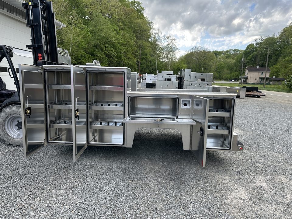 New Martin Truck Bodies Aluminum HFSB Service Body DRW 84" CA Cab and Chassis Tall Front Compartment SMOOTH APPEARANCE