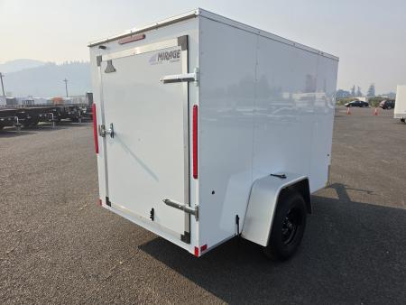 New 2027 Mirage 5x8 EXPO Flat Top Round Front Enclosed Trailer 3K GVWR