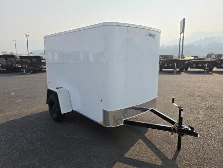New 2027 Mirage 5x8 EXPO Flat Top Round Front Enclosed Trailer 3K GVWR