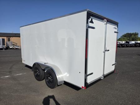 New 2027 Mirage 7x14 EXPO Round Front Flat Top Enclosed Trailer 7K GVWR