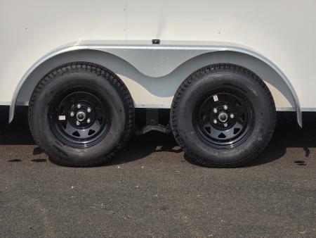 New 2027 Mirage 7x14 EXPO Round Front Flat Top Enclosed Trailer 7K GVWR