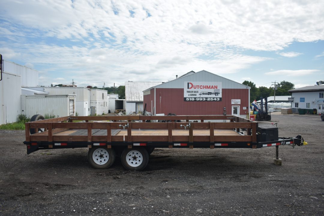 Used 2015 PJ Trailers Flat bed Deckover Trailer