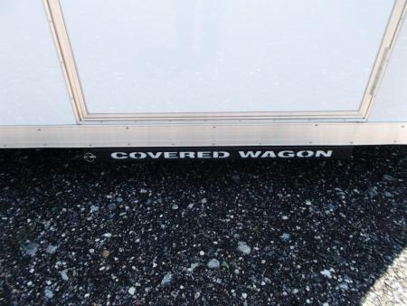 New 2027 Covered Wagon Trailers 8.5x20 Cargo / Enclosed Trailer / Car Hauler / 7ft Interior Height / Extra Wide Ramp / 5200# Axles / LEDs / .080 White Semi-Screwless Exterior / 48" RV Side Door / 60" Triple Tube Tongue