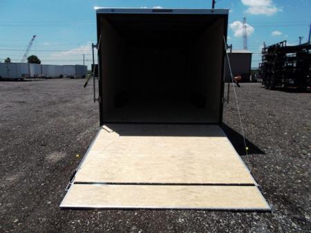 New 2027 Covered Wagon Trailers 8.5x20 Cargo / Enclosed Trailer / Car Hauler / 7ft Interior Height / Extra Wide Ramp / 5200# Axles / LEDs / .080 White Semi-Screwless Exterior / 48" RV Side Door / 60" Triple Tube Tongue