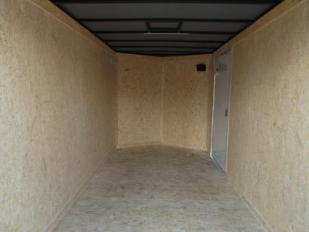 New 2027 Covered Wagon Trailers 7x18 Cargo Trailer / Enclosed Trailer / 7ft Interior / Extra Wide Ramp / 48" RV Door / .080 White Poly Core Semi-Screwless Exterior