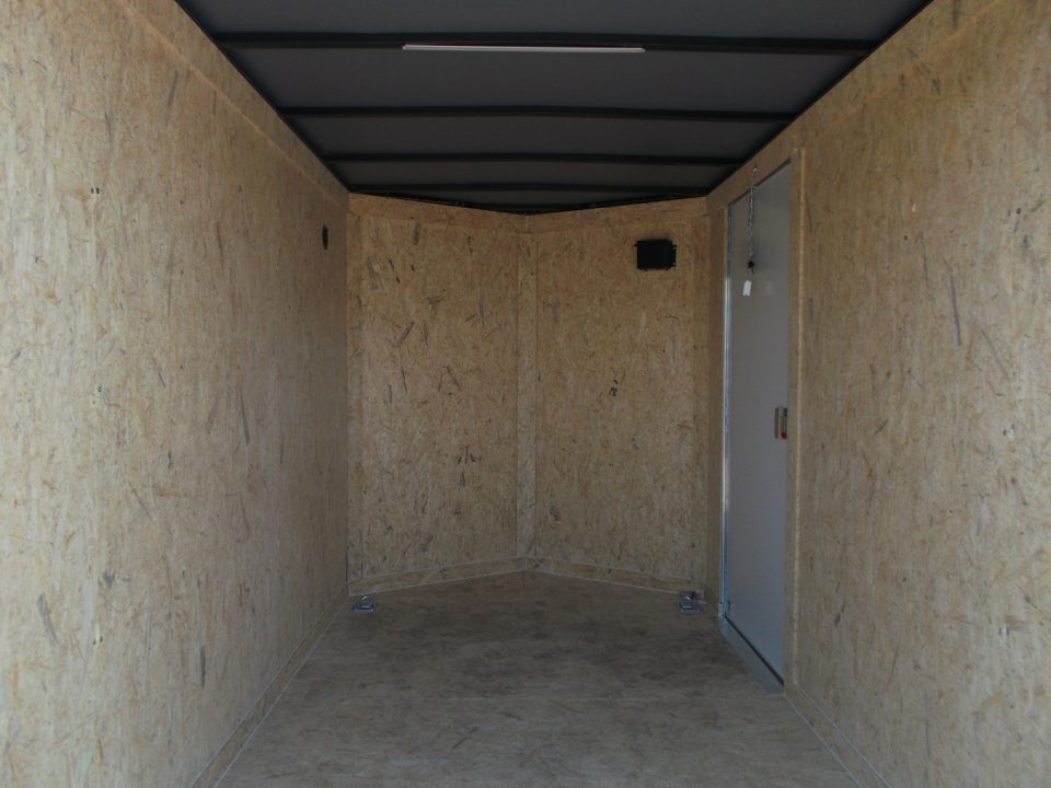 New 2027 Covered Wagon Trailers 6x10 Cargo / Enclosed Trailer / 6'6" Interior Height / Extra Wide Ramp Gate / RV Side Door /.030 Black Semi-Screwless Exterior