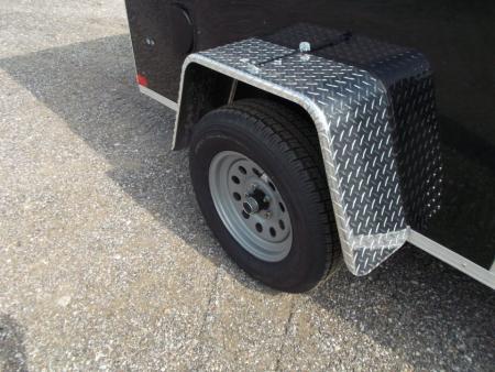 New 2027 Covered Wagon Trailers 6x10 Cargo / Enclosed Trailer / 6'6" Interior Height / Extra Wide Ramp Gate / RV Side Door /.030 Black Semi-Screwless Exterior