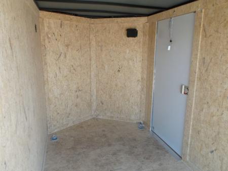 New 2027 Covered Wagon Trailers 6x10 Cargo / Enclosed Trailer / 6'6" Interior Height / Extra Wide Ramp Gate / RV Side Door /.030 Black Semi-Screwless Exterior