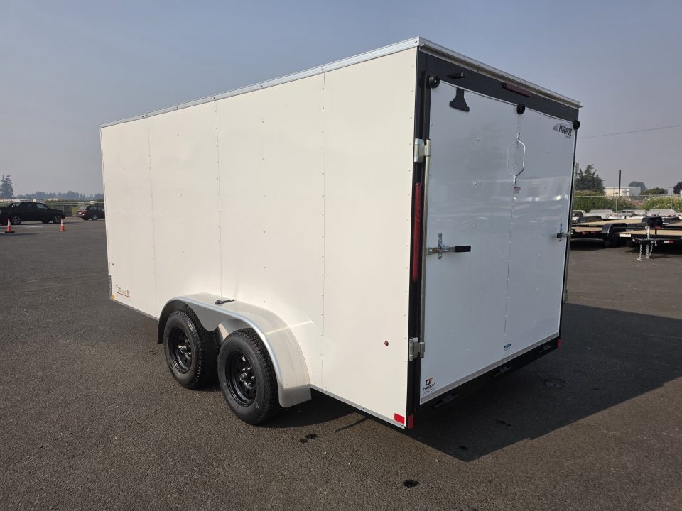 New 2027 Mirage 7x14 EXPO Round Front Flat Top Enclosed Trailer 7K GVWR