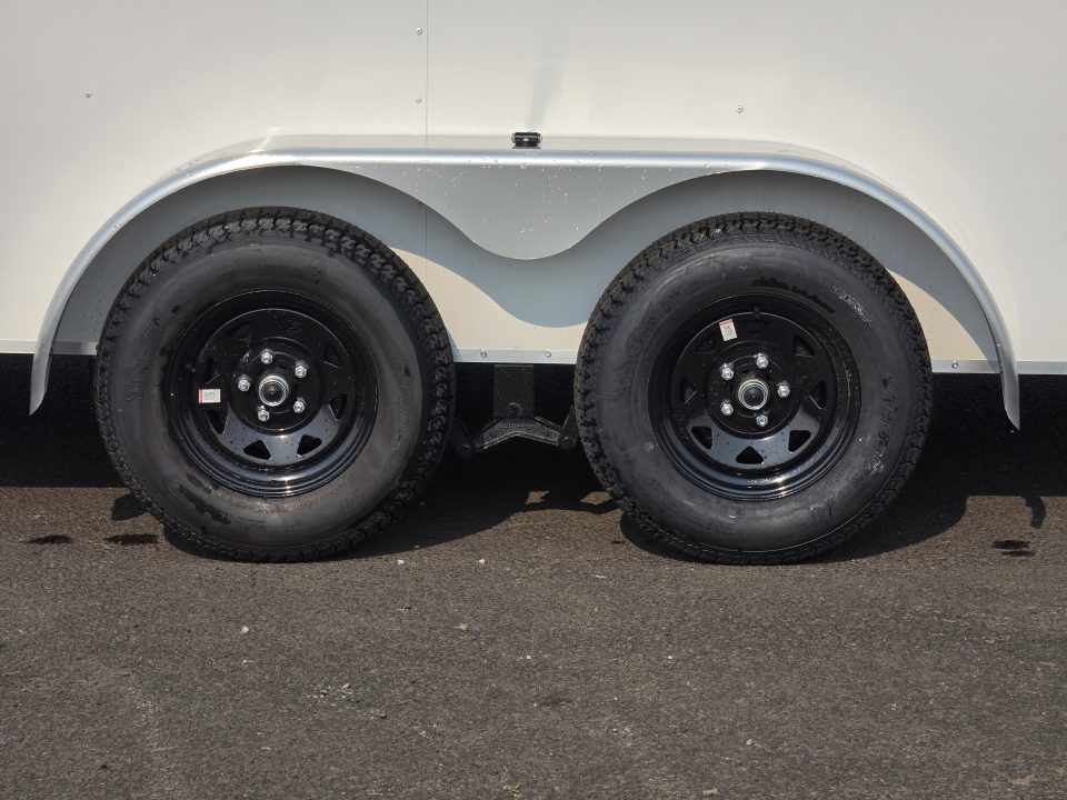 New 2027 Mirage 7x14 EXPO Round Front Flat Top Enclosed Trailer 7K GVWR