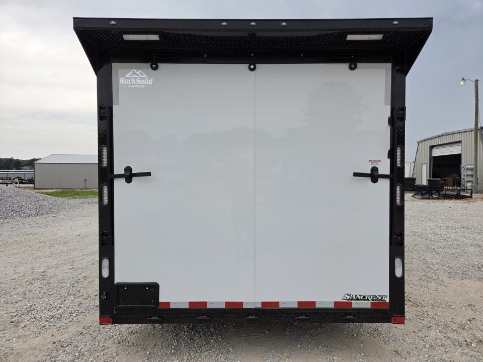 New 2027 Rock Solid 8.5X28 TANDEM 14K CARGO W/7' HEIGHT FINISHED INTERIOR FRONT CABINETS ELECTRIC JACK & A/C