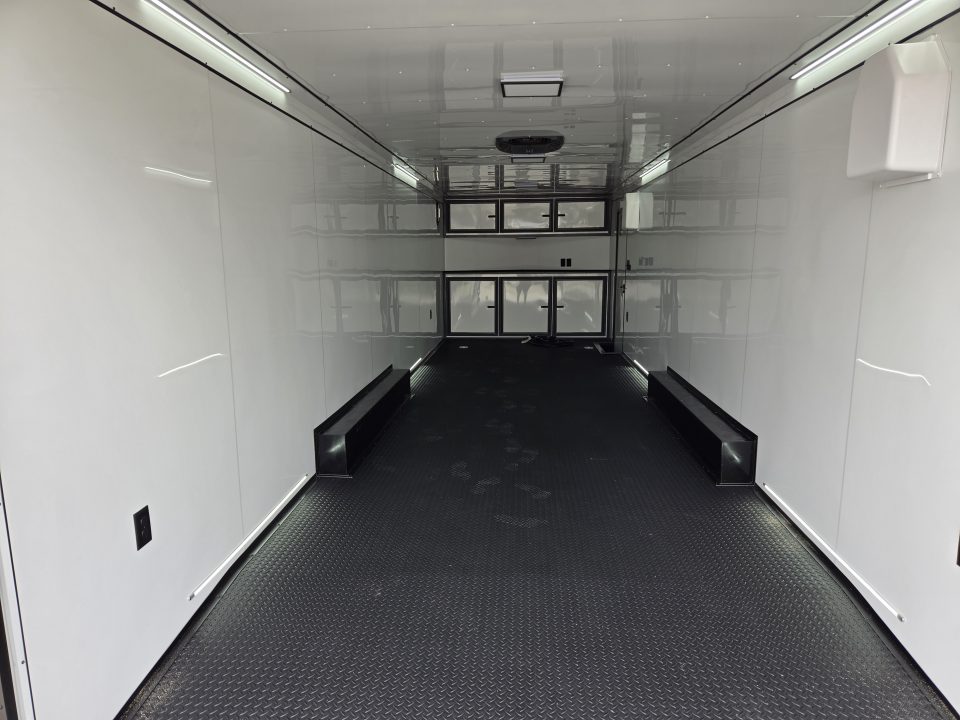 New 2027 Rock Solid 8.5X28 TANDEM 14K CARGO W/7' HEIGHT FINISHED INTERIOR FRONT CABINETS ELECTRIC JACK & A/C