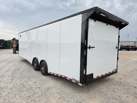 New 2027 Rock Solid 8.5X28 TANDEM 14K CARGO W/7' HEIGHT FINISHED INTERIOR FRONT CABINETS ELECTRIC JACK & A/C