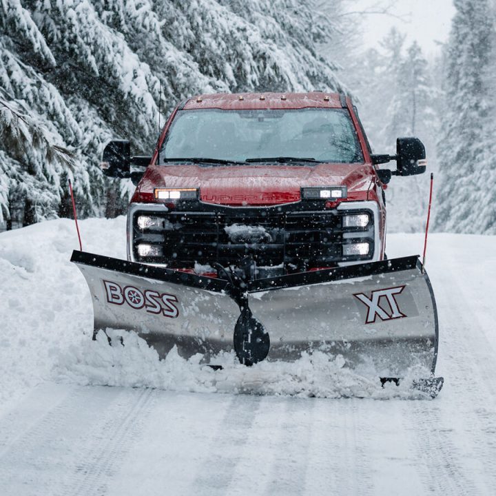 New 2026 BOSS Snowplow 8'2" Stainless Steel XT V-Plow - Full Trip w/Cold Front Tech