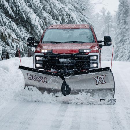 New 2026 BOSS Snowplow 8'2  Stainless Steel XT V-Plow - Full Trip w/Cold Front Tech