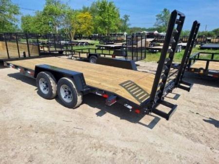 New 2026 AMO 2026 AMO 82"X20' SKID 10K Equipment Trailer Equipment Trailer