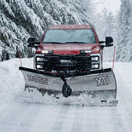 New 2026 BOSS Snowplow 9'2  Stainless Steel XT V-Plow - Full Trip w/Cold Front Tech