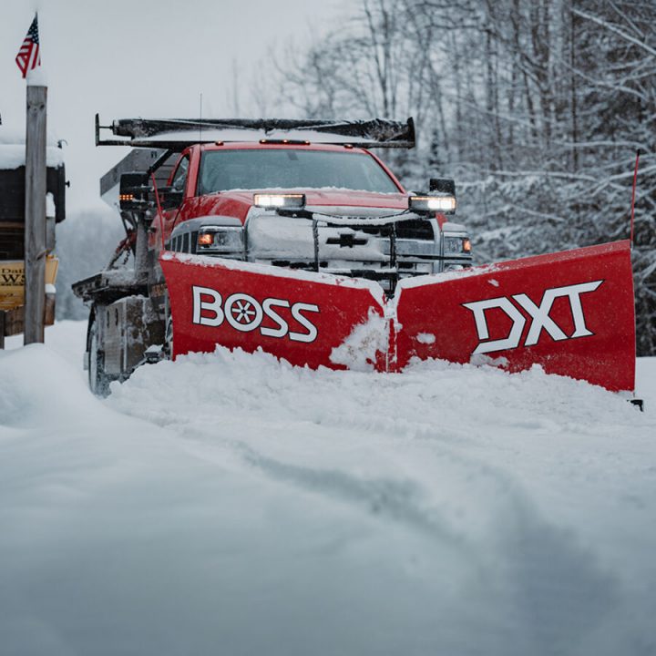 New 2026 BOSS Snowplow 10' Steel DXT V-Plow - Dual Trip Edge w/Cold Front Tech