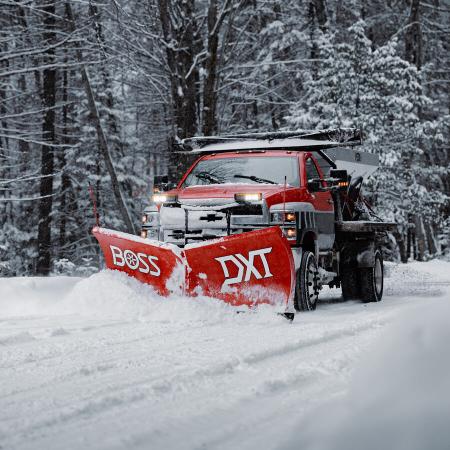 New 2026 BOSS Snowplow 10' Steel DXT V-Plow - Dual Trip Edge w/Cold Front Tech