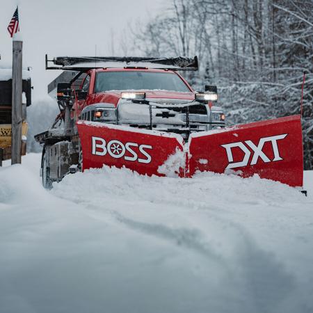 New 2026 BOSS Snowplow 10' Steel DXT V-Plow - Dual Trip Edge w/Cold Front Tech