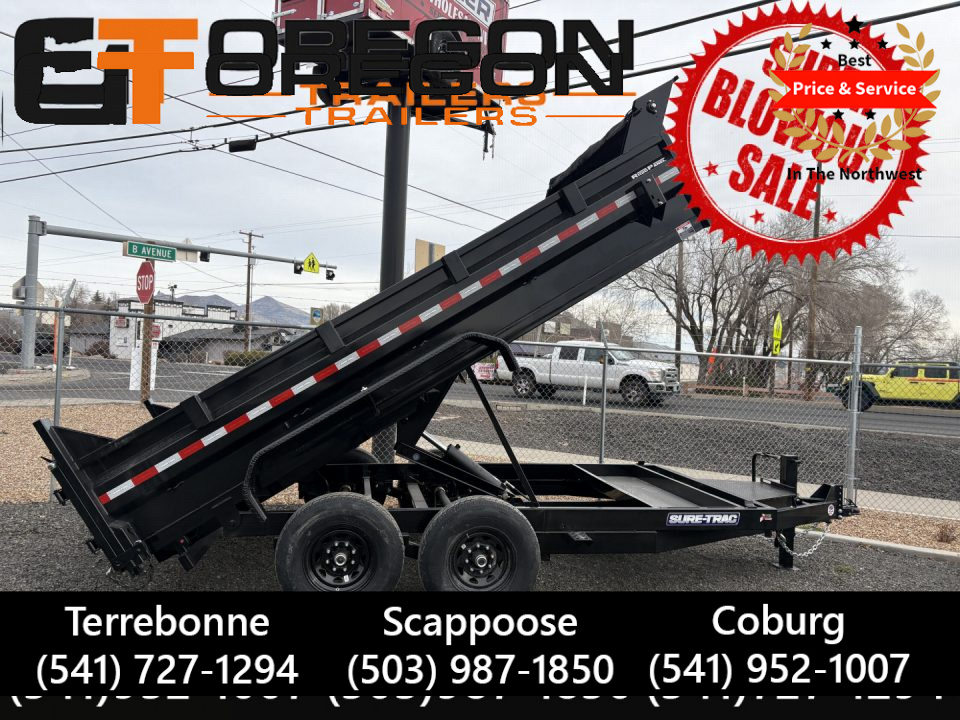 New 7x14 TA 14K Sure-Trac Scissor Hoist Low-Profile Dump