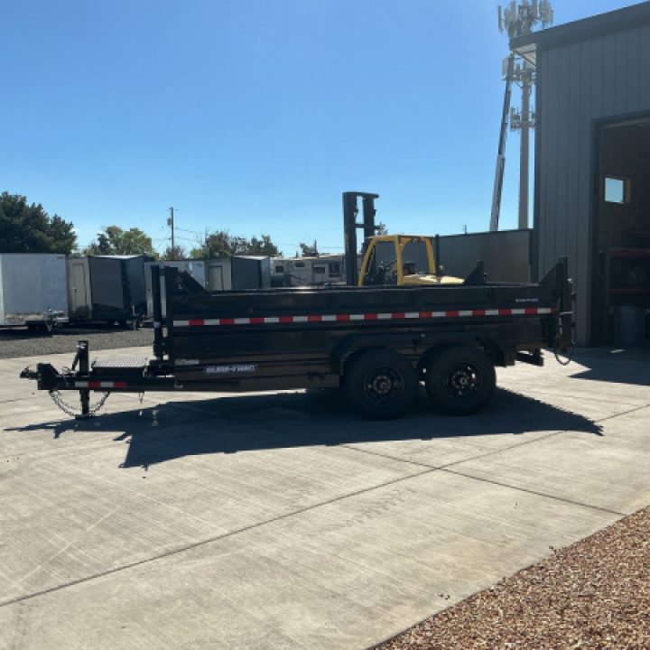 New 7X14 TA 14K Sure-Trac Telescopic Low Profile Dump Trailer