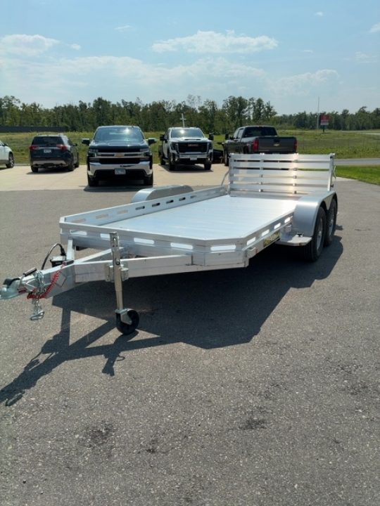New 2027 Aluma 78X14 TANDEM AXLE BI FOLD RAMP Utility Trailer