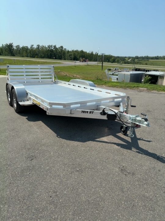 New 2027 Aluma 78X14 TANDEM AXLE BI FOLD RAMP Utility Trailer