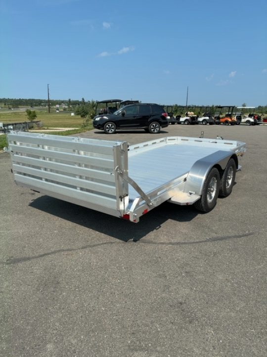 New 2027 Aluma 78X14 TANDEM AXLE BI FOLD RAMP Utility Trailer