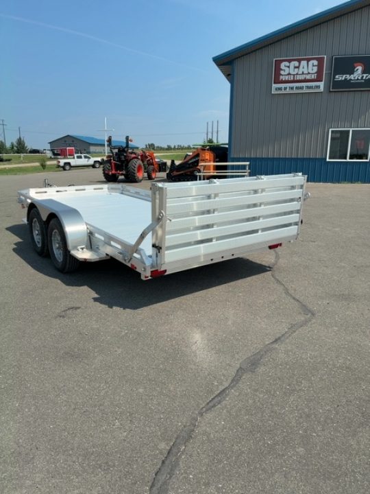 New 2027 Aluma 78X14 TANDEM AXLE BI FOLD RAMP Utility Trailer
