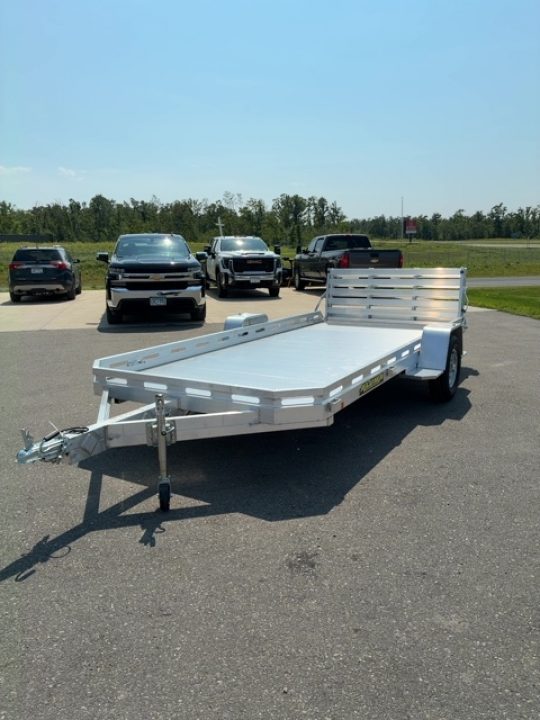 New 2027 Aluma 78X14 Single Axle Bi Fold Gate Utility Trailer