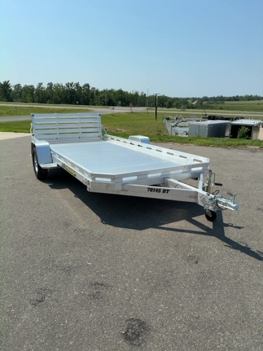 New 2027 Aluma 78X14 Single Axle Bi Fold Gate Utility Trailer