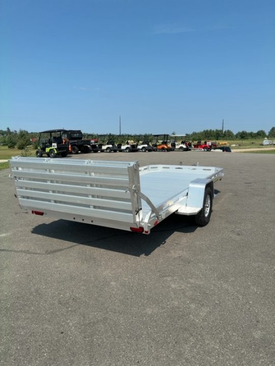 New 2027 Aluma 78X14 Single Axle Bi Fold Gate Utility Trailer