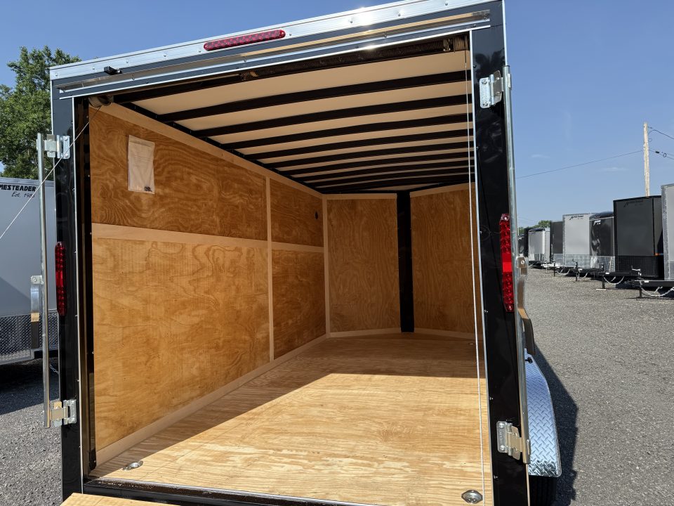 New 2027 Homesteader 7x16IT V-Nose - 7' Interior - BLACK Cargo / Enclosed Trailer