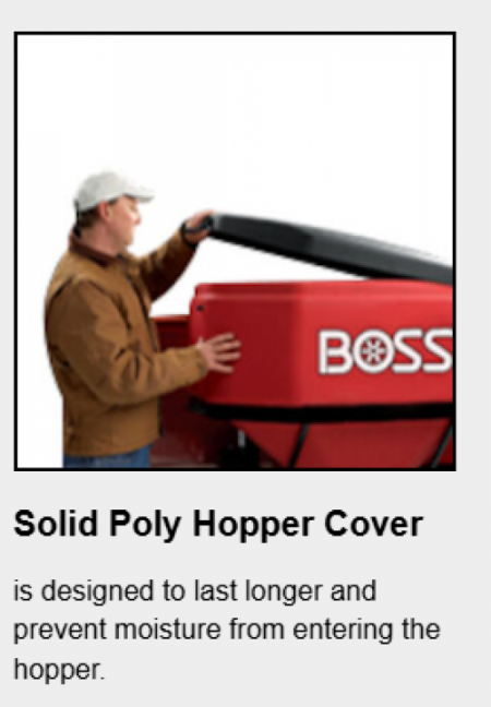 New 2026 BOSS 6 cu ft (TGS0600) Poly Tailgate Spreader