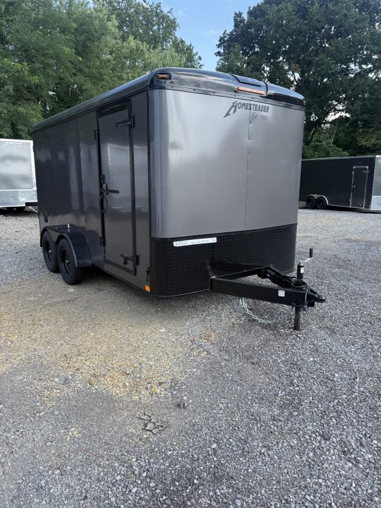New 2027 Homesteader 7x14 Cargo Trailer - SWING Door - GRAY W/ BLACKOUT