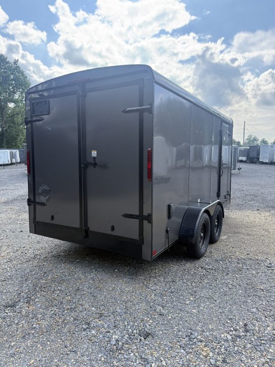 New 2027 Homesteader 7x14 Cargo Trailer - SWING Door - GRAY W/ BLACKOUT