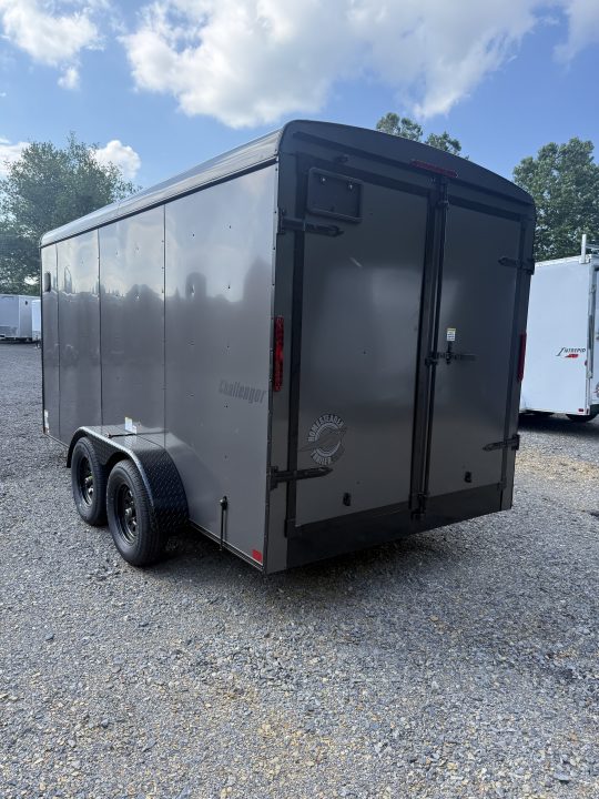 New 2027 Homesteader 7x14 Cargo Trailer - SWING Door - GRAY W/ BLACKOUT