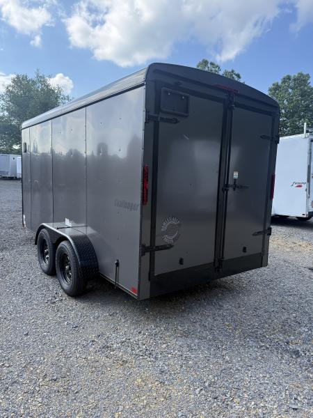 New 2027 Homesteader 7x14 Cargo Trailer - SWING Door - GRAY W/ BLACKOUT