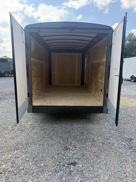 New 2027 Homesteader 7x14 Cargo Trailer - SWING Door - GRAY W/ BLACKOUT