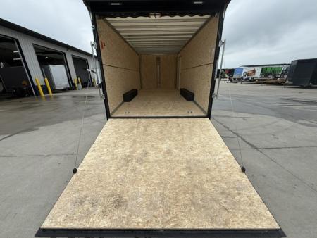 New 2026 H&H White 8.5'x20' 14k Flat Top V-Nose Enclosed Car Hauler Cargo Trailer